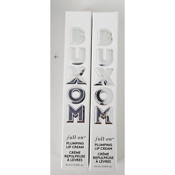 2 Pack Buxom Full-On Plumping Lip Cream Pink Lady Hydrating Gloss Peptides Vit E - Picture 11 of 13